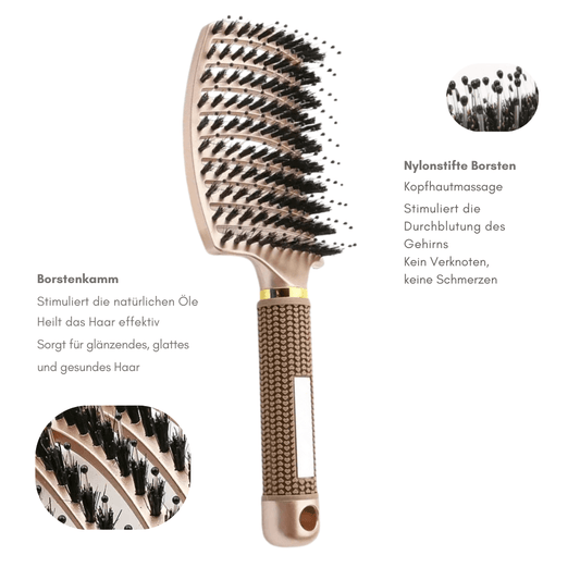 Tivana Entwirrzauber Haarbürste - Glatte, schöne Haare, schmerzfrei entwirrt!