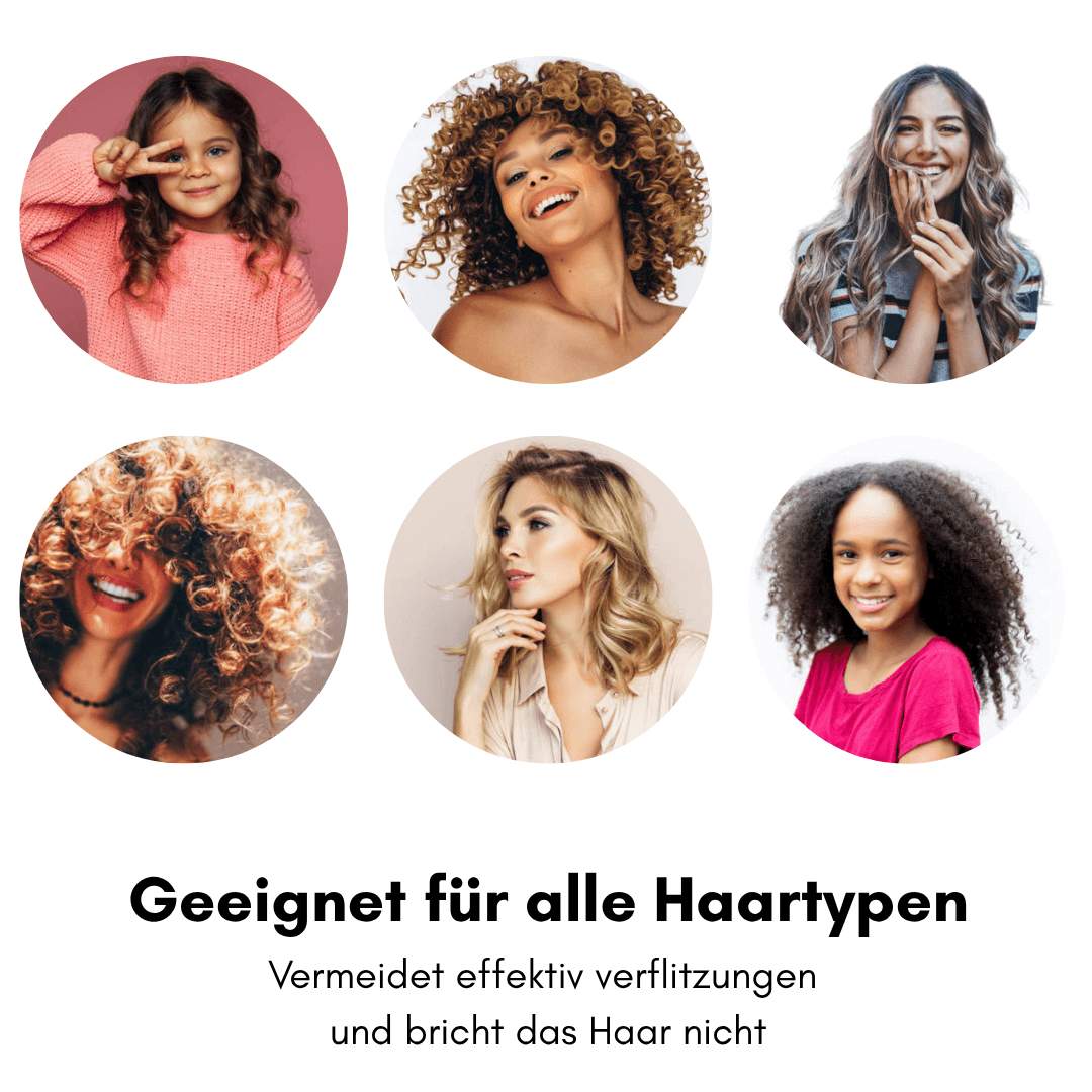 Tivana Entwirrzauber Haarbürste - Glatte, schöne Haare, schmerzfrei entwirrt!