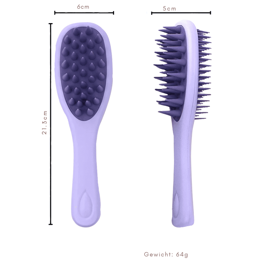 Tivana DualCare Haarbürste - Sanfte Reinigung und  strahlender Look